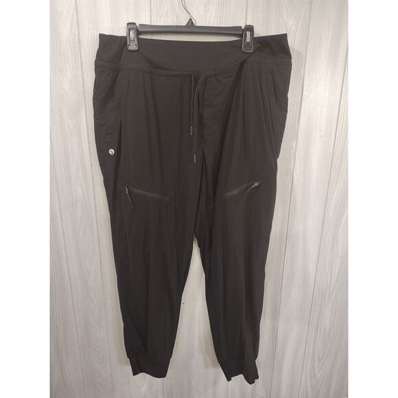 Women's Baleaf Black Cargo Joggers Size 2xl Drawstring Pockets Gym Workout - Picture 1 of 8